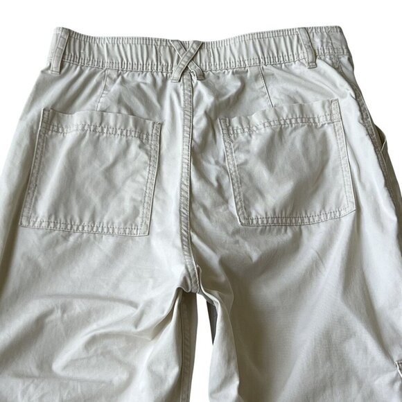 Vintage Abercrombie & Fitch Womens Y2K 27 US 4 Cream Utility Cargo Khaki Pants - Picture 5 of 14